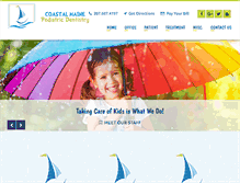 Tablet Screenshot of coastalmainepediatricdentistry.com